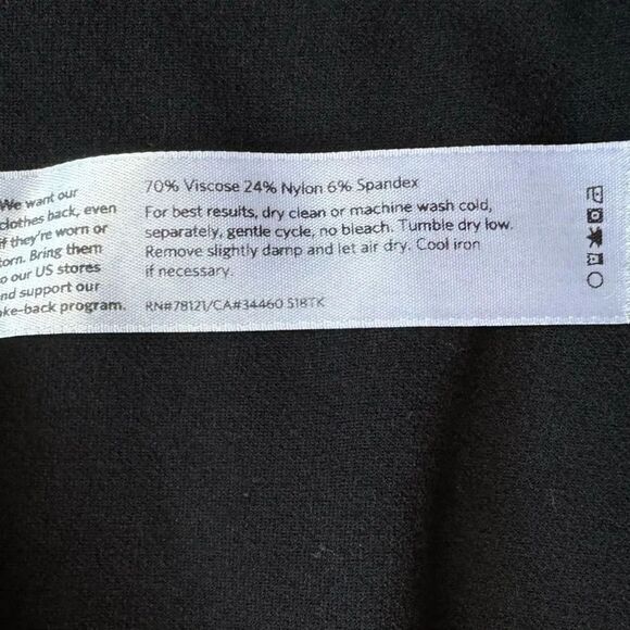 Eileen Fisher Open Front Jacket Blazer Black Size M Viscose Nylon Spandex Casual - Picture 5 of 6